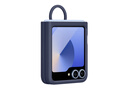 三星（SAMSUNG）Galaxy Z Flip6 / Flip7 FE  原裝指環(huán)式硅膠保護(hù)殼 手機(jī)套 原廠手機(jī)殼 深藍(lán)色 曬單實(shí)拍圖