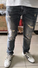 真維斯（Jeanswest）牛仔褲男2025春夏季新款直筒修身褲子男破洞寬松潮流休閑褲子男裝 1353藍(lán)色 31 曬單實拍圖