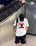 WYBT商場(chǎng)同款純棉短袖T恤寬松男女款阿童木卡通聯(lián)名2025新品大碼男裝 白色 XL (135-155斤) 曬單實(shí)拍圖