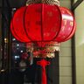 目送（musong）仿古羊皮燈籠戶外防水防曬廣告宮燈結(jié)婚裝飾中國風(fēng)大紅燈籠圓燈籠 30#【精品加厚】七彩圓百福-直徑30cm 一個(gè)裝（含led燈和吸頂盤） 曬單實(shí)拍圖
