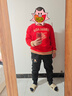 大嘴猴（paul frank）潮牌運(yùn)動休閑褲男秋季寬松新款九分束腳褲百搭潮流長褲子男士衛(wèi)褲 2215R卡其色加絨【官方正品】 2XL 【建議140-160斤】 曬單實(shí)拍圖