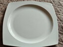 瓷秀源白色骨瓷盤(pán)子餐盤(pán)菜盤(pán)家用深口碟子純白陶瓷盤(pán)餃子盤(pán)圓盤(pán)白瓷餐具 8.5英寸田園深盤(pán)4個(gè) 曬單實(shí)拍圖