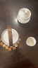 景德鎮(zhèn)玲瓏功夫茶具整套陶瓷茶杯茶壺套裝大容量提梁壺高檔七夕節(jié)禮物 玉蘭花提梁壺套組 5頭 曬單實(shí)拍圖