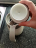 HEOSCU保溫壺家用大容量陶瓷內(nèi)膽悶燜茶壺辦公室茶水分離泡茶暖保溫水壺 白色800ml【陶瓷內(nèi)膽+2小杯】 曬單實(shí)拍圖