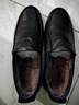 老人頭2025年新款春秋加絨保暖真皮高檔中老年休閑皮鞋軟皮軟底手工皮鞋 黑色加絨61030 41 (255mm) 曬單實(shí)拍圖