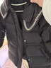 笛莎（DEESHA）童裝女童輕盈舒適羽絨服2024冬季新款兒童簡約氣質(zhì)香風輕薄羽絨服 黑色 120 曬單實拍圖