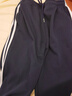LEEREDPOI高品質(zhì)棉褲春夏輕薄校服褲子男女二條杠學(xué)生初高中校褲運(yùn)動(dòng)加絨褲 高品質(zhì)棉-藏青色二道杠-不加絨 薄 2XL -約145-155斤可穿 曬單實(shí)拍圖