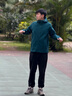 迪桑特 TRAINING綜訓 男士  針織運動(dòng)上衣 外套 DG-DARK GREEN XL (180/100A) 曬單實(shí)拍圖