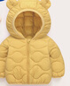 G.duck嬰兒羽絨服外套冬季男寶0一1歲2輕薄款3幼兒4小童5女寶寶保暖棉衣 黃色 90碼 曬單實(shí)拍圖
