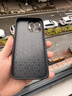 蘋果16promax手機(jī)殼新款iphone15高級(jí)感拼接14Plus木紋磨砂13全12 黑色素皮 【手感超好 防摔 防滑】 iPhone 16 Pro 曬單實(shí)拍圖