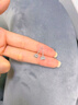 中國黃金（CHINA GOLD）皇冠鉑金鉆石耳釘女白金耳環(huán)耳飾七夕情人節(jié)禮物送女友老婆生日 京速達(dá)-鉑金六爪耳釘-鉆石車花 曬單實(shí)拍圖