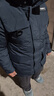 黑冰戶外700蓬鵝絨活帽工裝羽絨服 男款厚款羽絨派克大衣FAF8523 黑色 L 曬單實(shí)拍圖