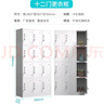 栗軒 更衣柜員工柜儲(chǔ)物柜帶鎖鐵皮柜多門柜子學(xué)校工廠宿舍鐵皮衣柜 十二門更衣柜 0.5mm 曬單實(shí)拍圖