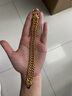 ?；酥閷汓S金馬鞭手鏈999足金包銀男女款霸氣實心老板鏈節(jié)日送老公禮物 馬鞭手鏈-現(xiàn)貨速發(fā) 15mm-包金4克總重約80克 曬單實拍圖