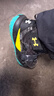 安德瑪（Under Armour）男女童秋冬戶外棉靴加絨魔術(shù)貼雪地靴2441508 黑/綠 34碼  曬單實(shí)拍圖
