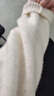 佐丹奴亨利衫女修身彈力打底衫復(fù)古亨利領(lǐng)長袖T恤女13324741 曬單實(shí)拍圖