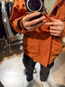 鴨鴨（YAYA）【王一博同款】戶(hù)外登山羽絨服男士2024冬季新款短款加厚外套YX 橘色 M /170 曬單實(shí)拍圖