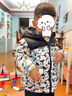 戴維貝拉（DAVE＆BELLA）童裝男童羽絨服寶寶衣服兒童連帽上衣幼兒外套秋冬新款小童服裝 黑白熊貓 110 cm（建議身高100-110cm） 曬單實拍圖