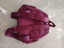 磁點(diǎn)牛津布雙肩包女韓版休閑百搭大容量輕便防水學(xué)生旅行減壓背包女包 紫色 曬單實(shí)拍圖