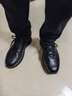 百麗（Belle）明星同款鞋子男商務(wù)輕便運動(dòng)鞋真皮休閑透氣健步鞋8GZ01BM4預售 黑色 41 (255mm) 曬單實(shí)拍圖