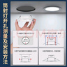 飛利浦（PHILIPS）LED筒燈嵌入式孔燈吊頂過道走廊超薄大開孔大功率頂燈洞燈天花燈 16W白光【開孔170-185mm】 曬單實拍圖