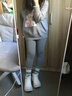卡拉美拉（Caramella）羊毛襪子女秋冬季加厚保暖羊毛襪 少女可愛(ài)中筒襪5雙裝 綠色松鼠冬日中筒羊毛女襪 5雙 均碼 曬單實(shí)拍圖