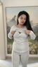 I-MUMMY哺乳服孕婦秋衣秋褲套裝恒溫抑菌哺乳套裝月子服家居服產(chǎn)后 薄暮灰 L碼【建議110-150斤】 曬單實(shí)拍圖