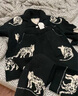 悅內半邊絨睡衣女秋冬季冬款珊瑚絨加絨加厚家居服保暖黑色老錢(qián)風(fēng)套裝 24270休閑黑 XL (170) 【體重120-140斤】 曬單實(shí)拍圖