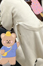三彩女裝2024冬季新款西裝領(lǐng)寬松長款雙面呢大衣毛呢外套羊毛女 米白色 S 155/80A 曬單實拍圖
