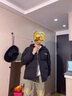 花花公子（PLAYBOY）棉衣男士秋冬季外套2025新款潮流加厚休閑棉服男冬裝保暖潮牌棉襖 MY608黑色 XL 曬單實(shí)拍圖