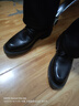啄木鳥皮鞋男8cm內(nèi)增高10cm厚底商務(wù)正裝鞋休閑結(jié)婚男皮鞋真皮 8cm增高黑色8108 39 曬單實(shí)拍圖