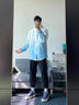 PPGE軟殼沖鋒夾克戶(hù)外高級(jí)漸變雙色暈染防風(fēng)防潑水上衣女夾克外套 天空藍(lán)-高級(jí)漸變 L (175/92A) 曬單實(shí)拍圖