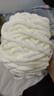 夢(mèng)多福圍巾手工編織diy 小熊手織圍巾送女友毛線編織diy材料包神器 乳白色送女友 1盒 送男友送女友+禮袋 曬單實(shí)拍圖