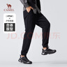 駱駝（CAMEL）男裝針織衛褲男秋冬季索羅娜加絨保暖休閑運動(dòng)長(cháng)褲子M14CAQR610 曬單實(shí)拍圖