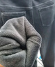森馬（Semir）森柔牛仔|牛仔褲女高腰直筒褲2024冬加絨拖地褲保暖109724124006 曬單實拍圖