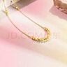 周六福5G工藝足金黃金項鏈吊墜女款 計價A0610917 約2.41g 40+5cm  曬單實拍圖
