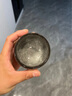 麥奇翔黑冰花丨主人杯單杯開片茶杯茶盞男士功夫陶瓷個人專用品茗杯 黑冰花-禪定杯【青灰禮盒裝】 1只 曬單實拍圖