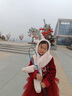 富羅迷女童新中式連衣裙冬季加絨保暖兒童中國風(fēng)新年拜年服 紅色 160cm  曬單實(shí)拍圖