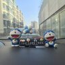 山漸青哆啦A夢移車號碼牌卡通挪車電話卡汽車內(nèi)飾品車載擺件臨時停車牌 黑折疊牌笑云多啦藍球2哆啦 曬單實拍圖