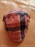 春秋美式復古格紋撞色前進(jìn)帽日系文藝古著(zhù)畫(huà)家多巴胺格子鴨舌帽子 粉色 可調節 曬單實(shí)拍圖