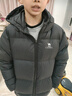 駱駝（CAMEL）兒童羽絨服秋冬保暖外套中大童白鴨絨 幻影黑-A63CR07142A 150 曬單實(shí)拍圖