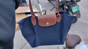 瓏驤（LONGCHAMP）女包手提包長(zhǎng)柄單肩包通勤包M中號(hào) Le Pliage 2605 089 七夕禮物 P68  海洋P68 曬單實(shí)拍圖
