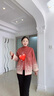 俞兆林（YUZHAOLIN）新中式媽媽春裝針織兩件套中老年女夏裝冰絲短袖T恤國風(fēng)開(kāi)衫外套 灰藍 2XL 建議115-140斤 曬單實(shí)拍圖