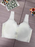 莫代爾媽媽內衣女母親節前扣背心式哺乳文胸薄款大碼無(wú)鋼圈胸罩白M 曬單實(shí)拍圖