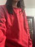 特步加絨衛(wèi)衣女密熱絨工藝抗起球靜電長袖套頭衫時(shí)尚寬松大碼顯瘦上衣 魔力紅 【男女同款，女生建議拍小碼】 L 曬單實(shí)拍圖