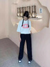 QGF登山?jīng)_鋒褲女防水防風(fēng)加絨褲子春秋運(yùn)動(dòng)褲寬松直筒休閑闊腿工裝褲 黑色常規(guī) M 曬單實(shí)拍圖