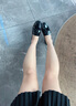 康莉蝴蝶結(jié)樂福鞋女英倫風(fēng)2025年春季新款粗跟圓頭復(fù)古一腳蹬單鞋 黑色 37 (235mm) 曬單實拍圖