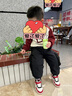 江博士冬季男女童加絨保暖學(xué)步鞋 卡通動(dòng)漫可愛萌高幫兒童運(yùn)動(dòng)鞋 紅/米/黑 27 腳長(zhǎng)約16.2-16.8 曬單實(shí)拍圖