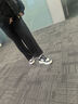 iiJin艾今【譚松韻同款】9cm經(jīng)典厚底內增高女鞋超輕拼色休閑鞋女YF283IOF 黑/白色 34 曬單實(shí)拍圖