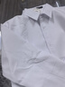 LAXSESU冬季男士長(cháng)袖襯衫加絨加厚保暖白色黑色商務(wù)西裝襯衣寸衫上衣男裝 白色 加絨 :【建議130-140斤內】 XL 曬單實(shí)拍圖